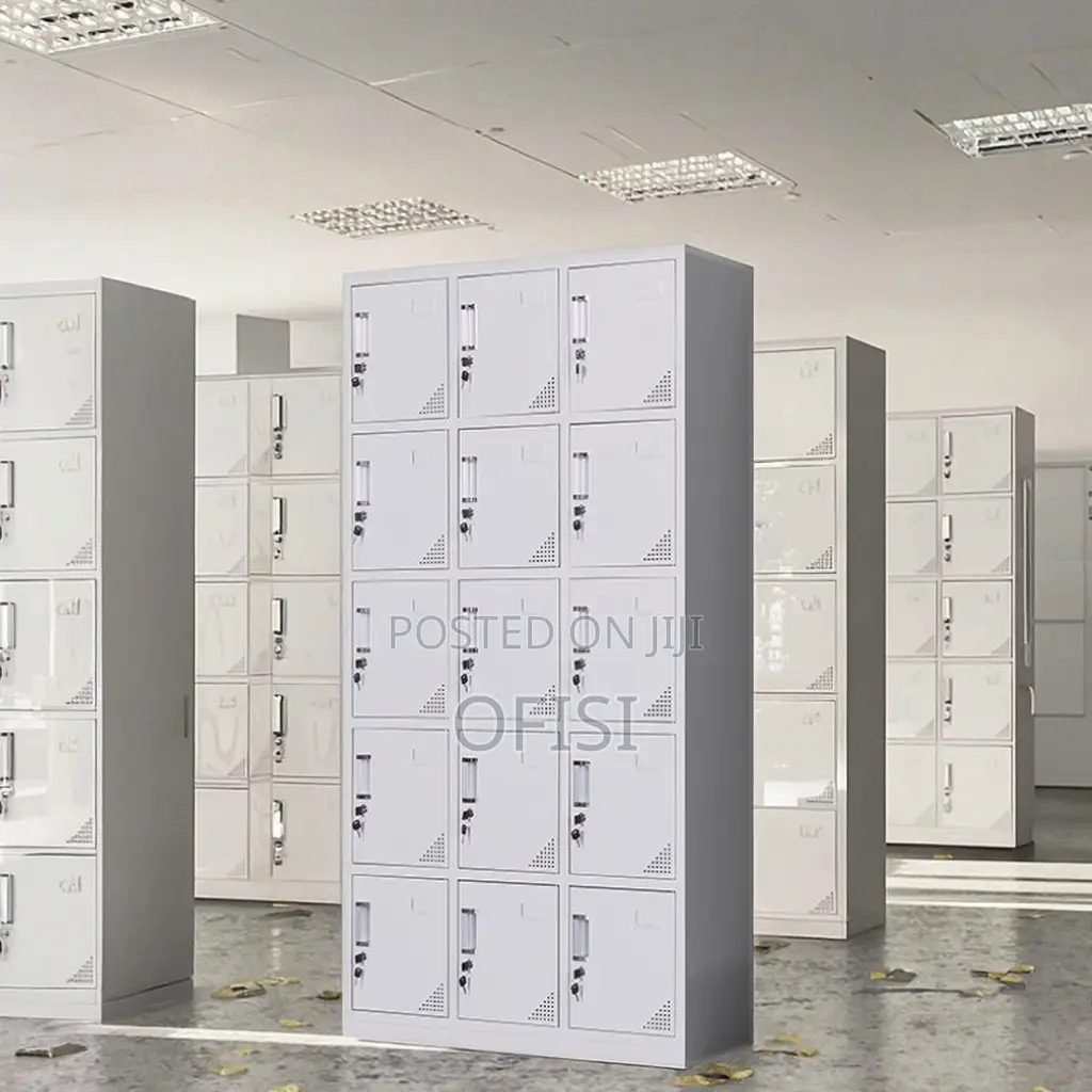 Office Cabinet; 15-Doors Steel Office Locker Cabinet