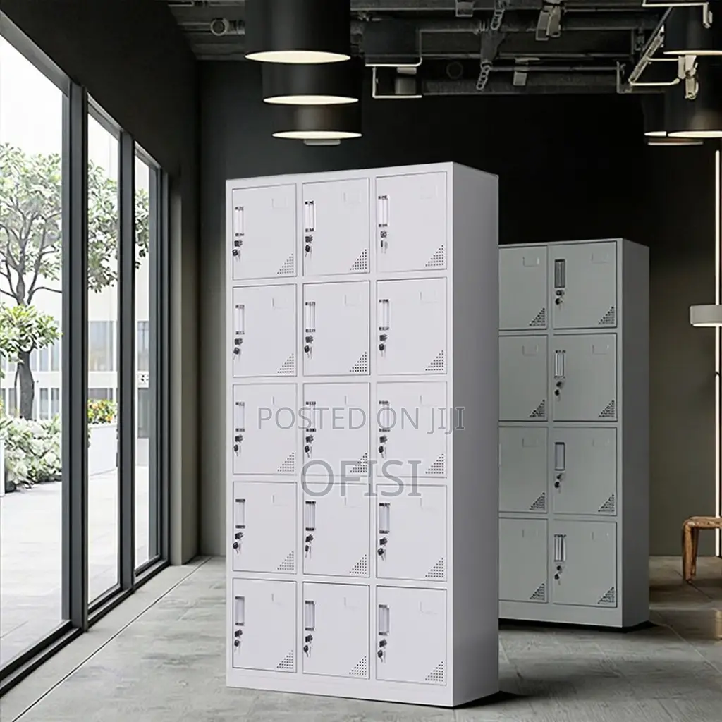 Office Cabinet; 15-Doors Steel Office Locker Cabinet