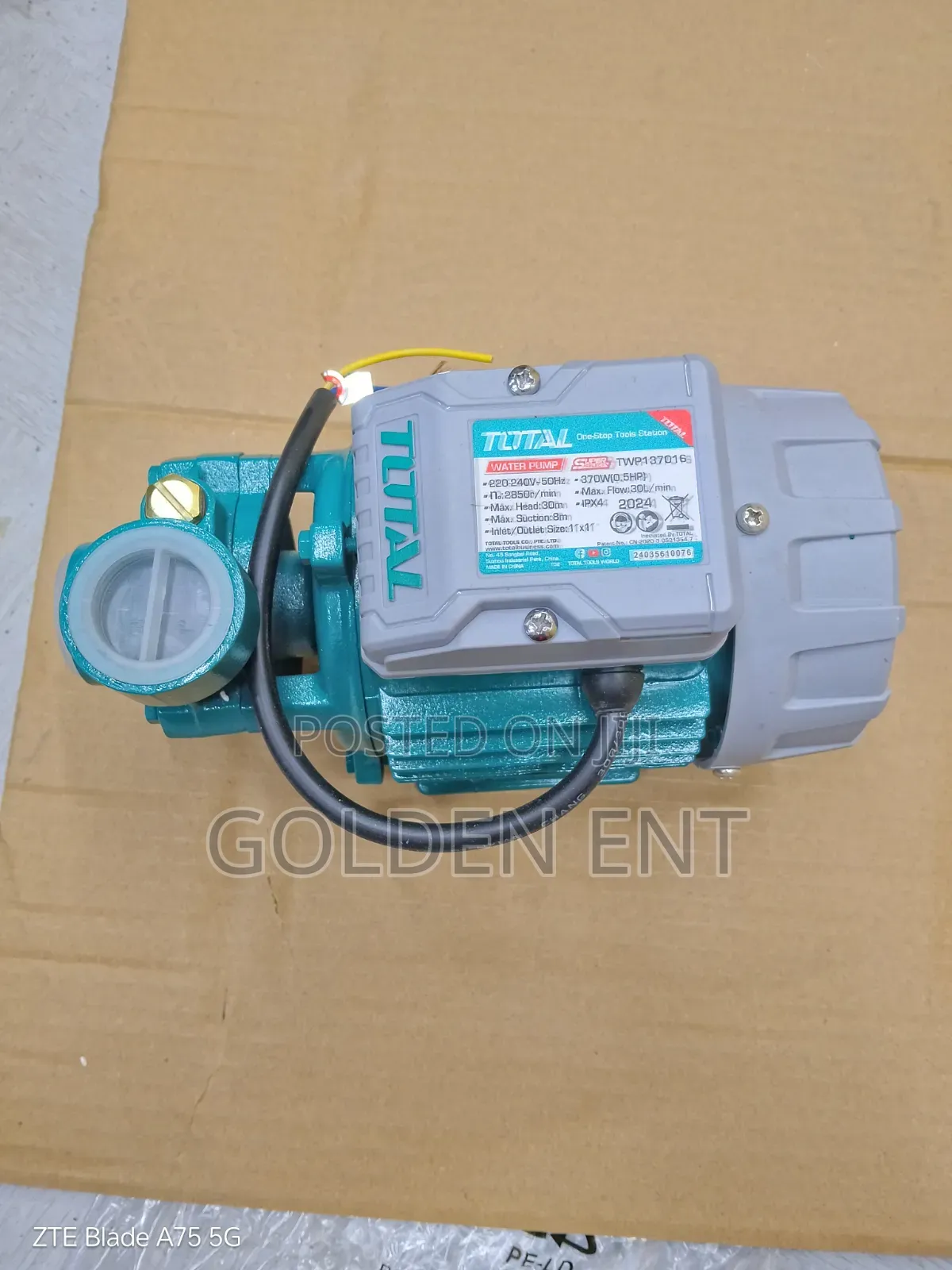 Total 370w Water Pump/Total 0.5hp Water Pump