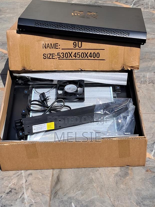 9u Data Cabinet Wall Mount Network Rack With Pdu