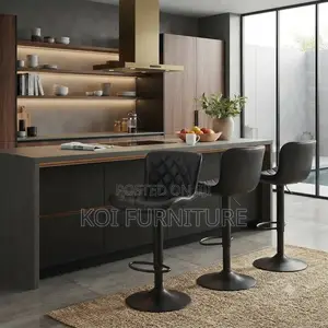 Barstools; Adjustable Kitchen Counter Home Leather Barstools