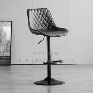 Bar Stool: Diamond Quilted Back Kitchen Chair With Gas Lift