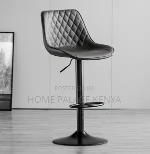 Bar Stool: Diamond Quilted Back Kitchen Chair With Gas Lift