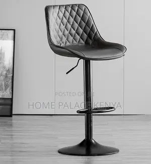 Bar Stool: Diamond Quilted Back Kitchen Chair With Gas Lift