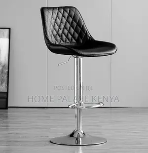 Bar Stool: Diamond Quilted Back Kitchen Chair With Gas Lift