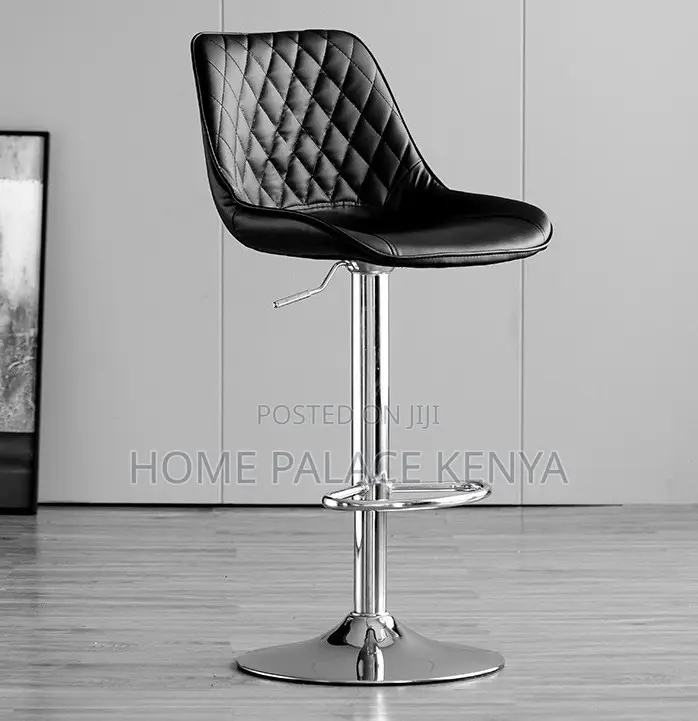 Bar Stool: Diamond Quilted Back Kitchen Chair With Gas Lift