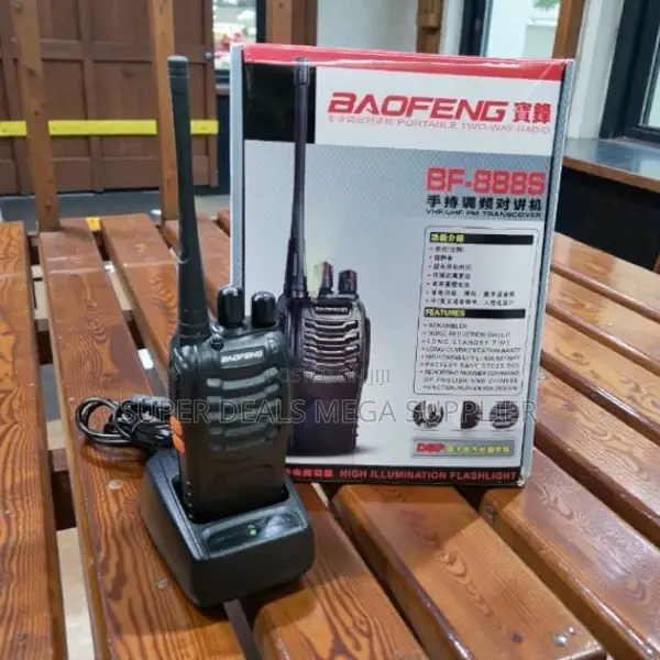 Baofeng Bf-888s Security Walkie Talkie 5km Range With Voice Alerts