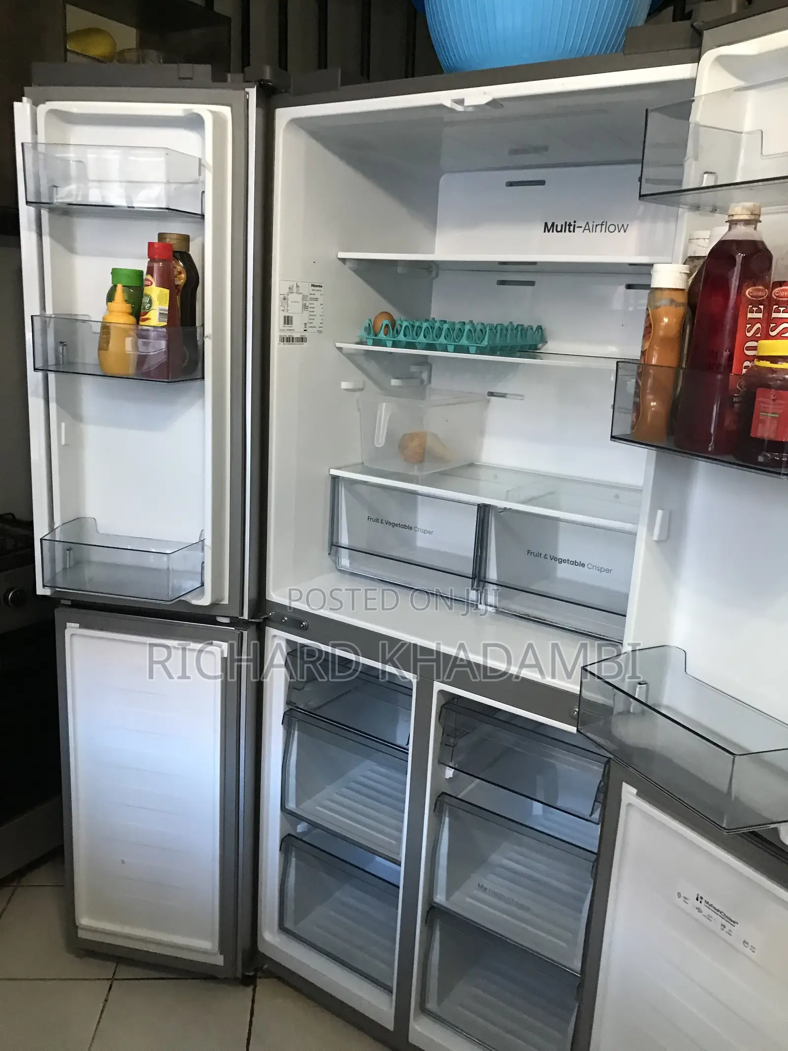 Hisense 4 Door Fridge, 470litres