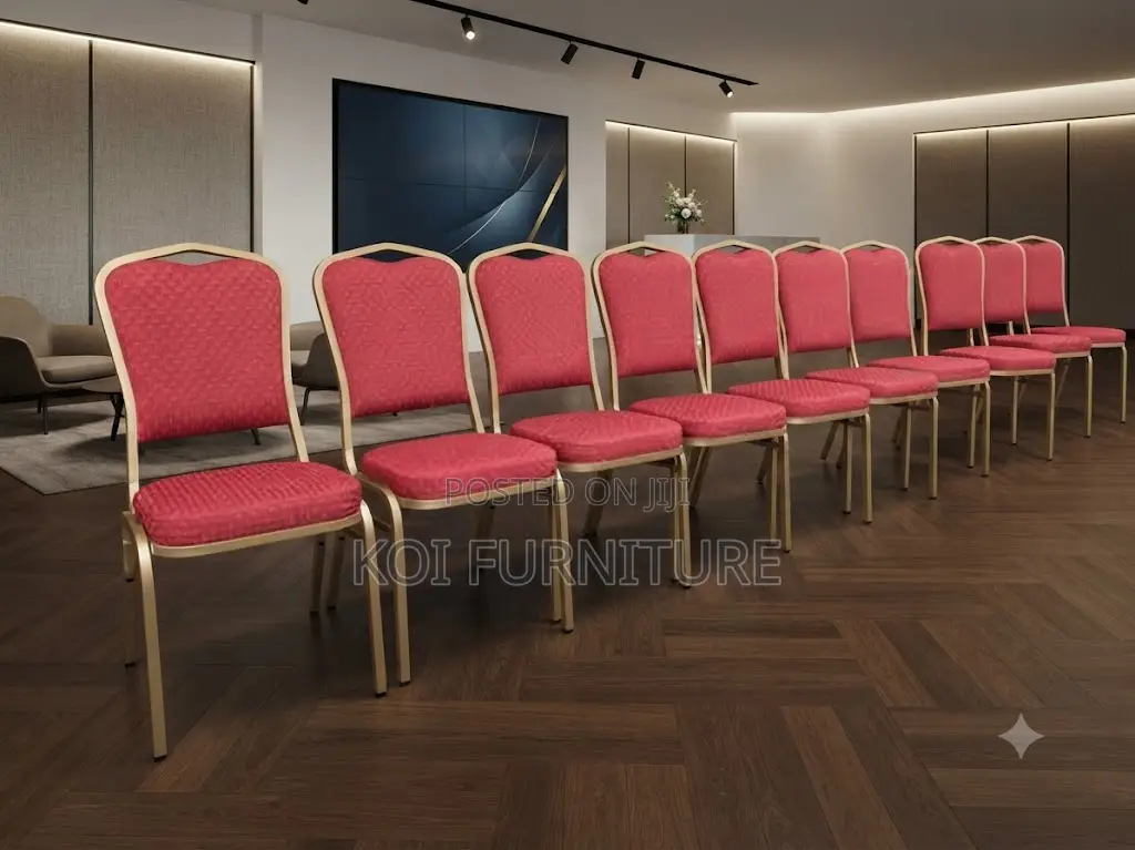 Office Chairs; Stackable Red Conference Banquet Seminars Office Chairs