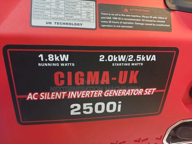 Cigma Uk 2500i Silent Generator - thumbnail 3