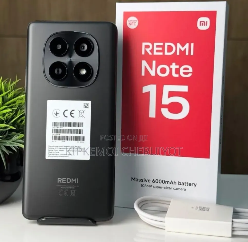 New Xiaomi Redmi Note 15 256 GB Black