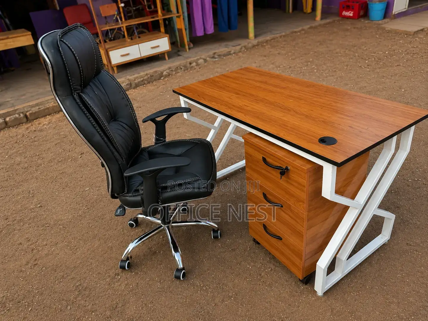 Workstation Desk and Chair Combined