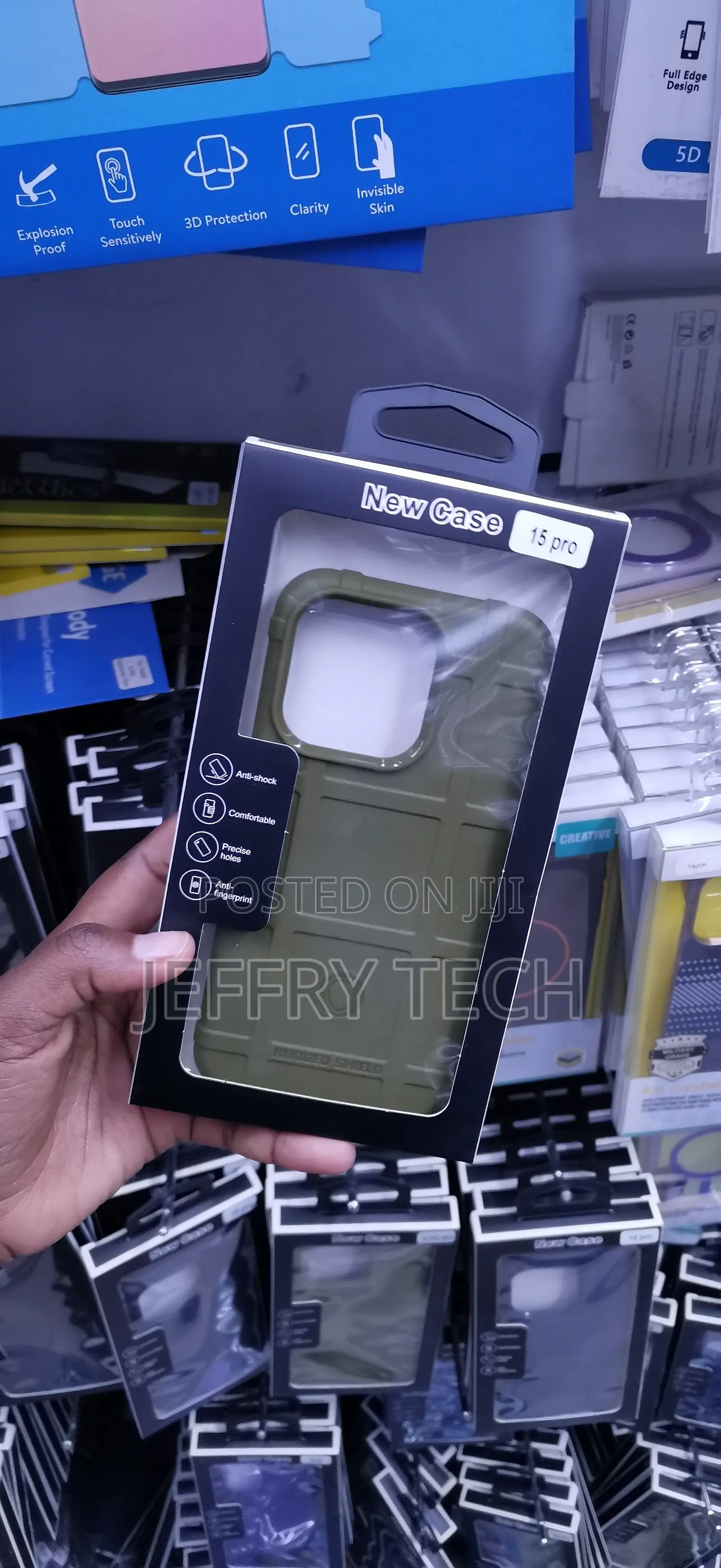iPhone 15 Pro Thick, Flexible Tpu Rubber Cover