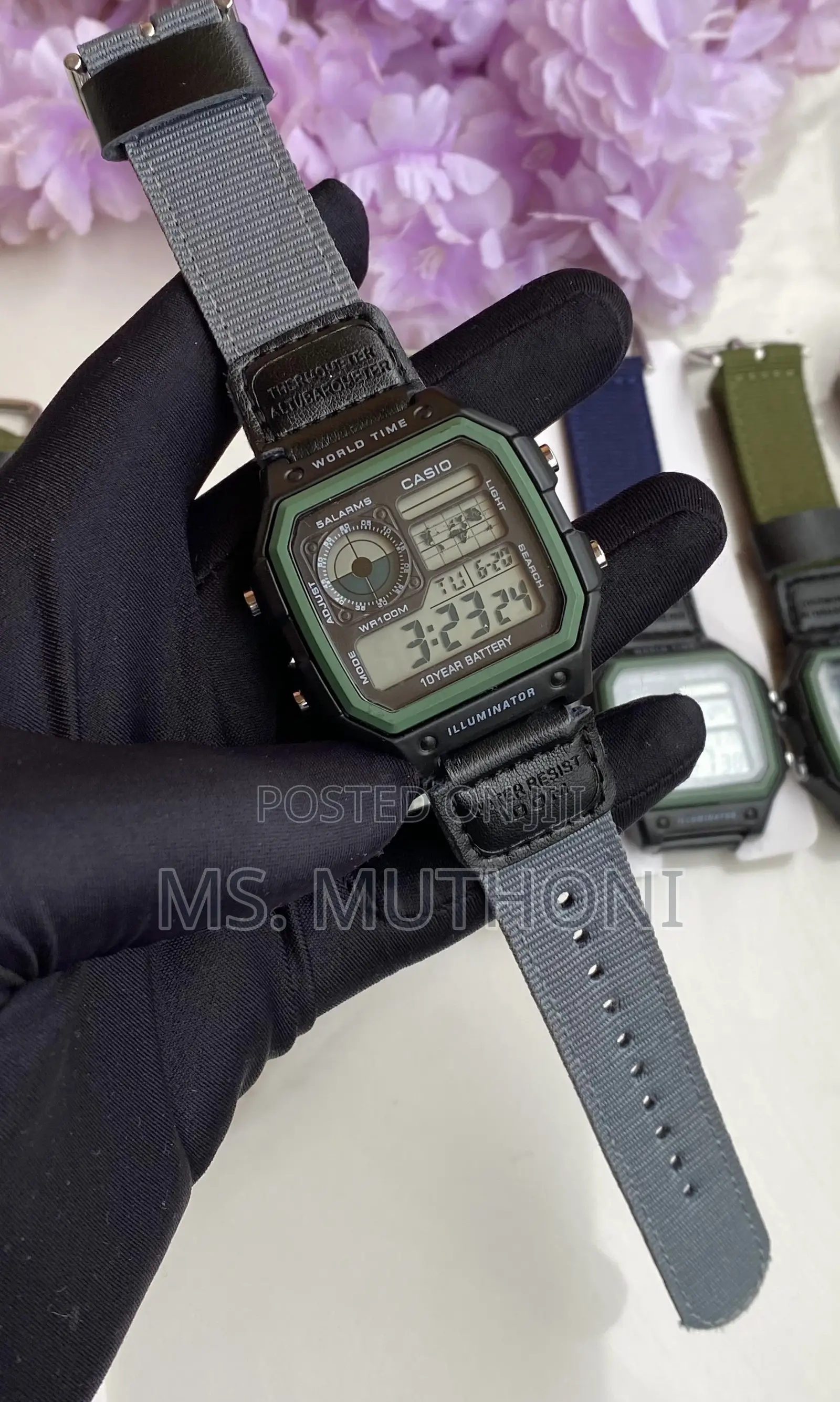 Casio World Time Watch Ae-1200whb-3b,