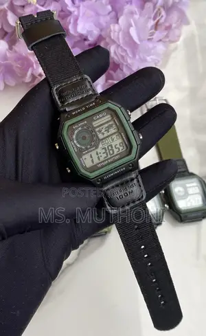 Casio World Time Watch Ae-1200whb-3b,