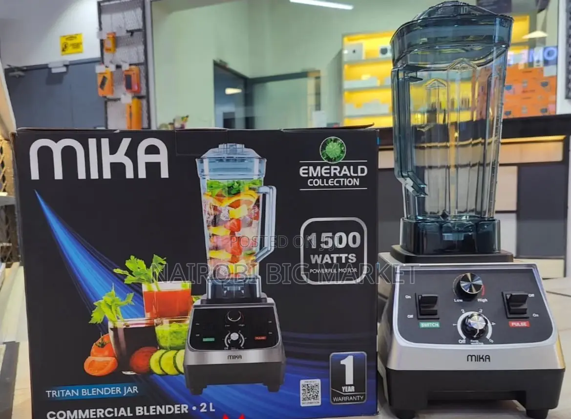 Mika Blender, 1.5l, 4 in 1, With Grinder, Chopper Ss Filter