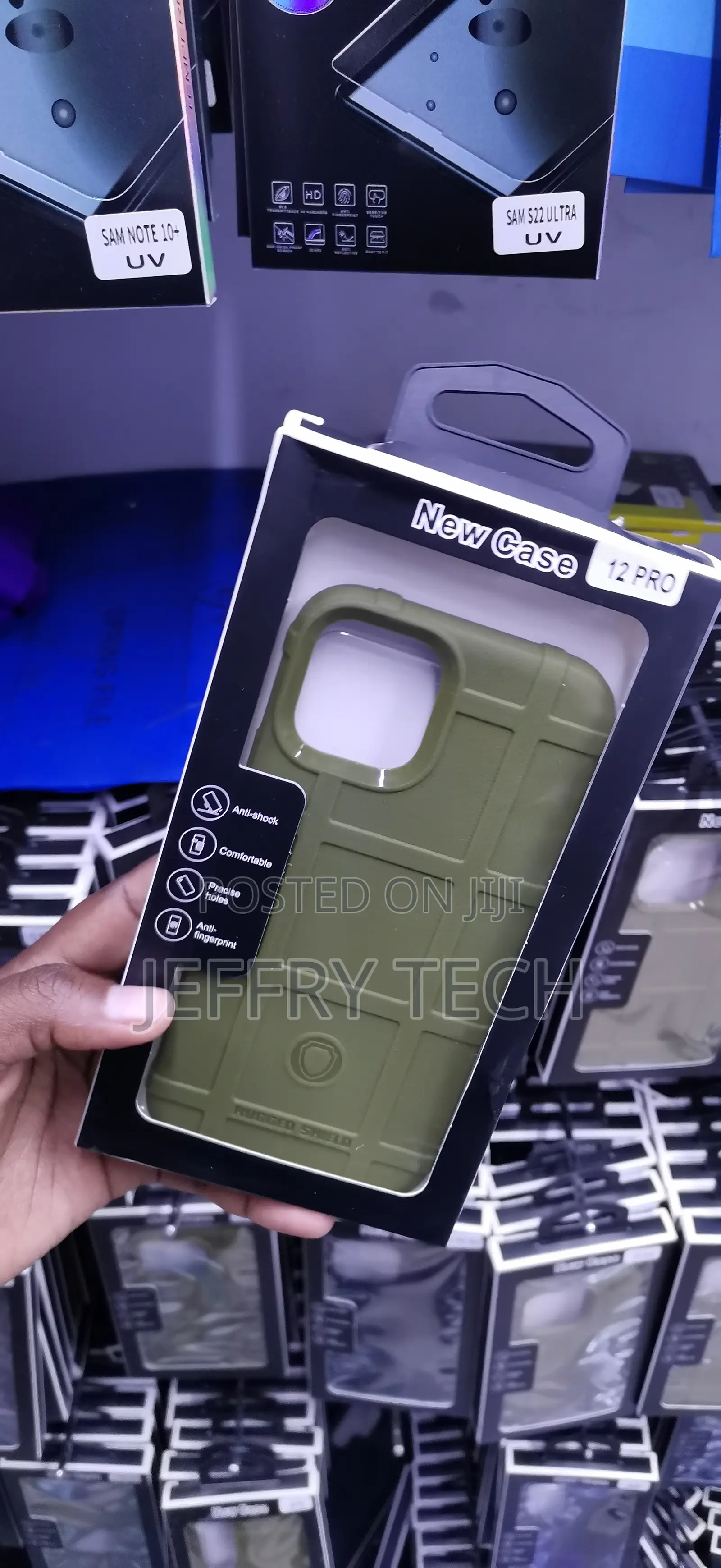 iPhone 12 Pro Army Green Rugged Shield Protective Case,