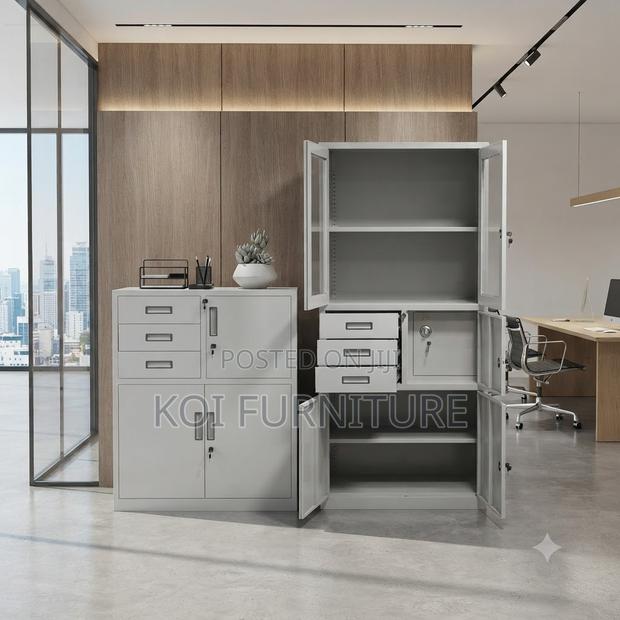 Office Cabinet; Two Doors Cabinet With Scratch Rust-Resistant Finish - main view