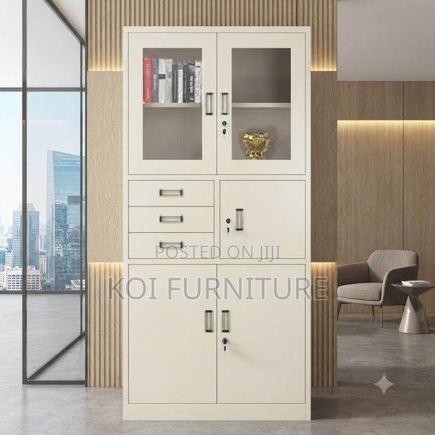 Office Cabinet; Two Doors Cabinet With Scratch Rust-Resistant Finish - thumbnail 2
