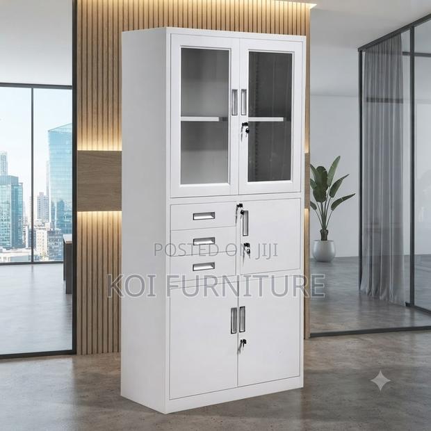 Office Cabinet; Two Doors Cabinet With Scratch Rust-Resistant Finish - thumbnail 4