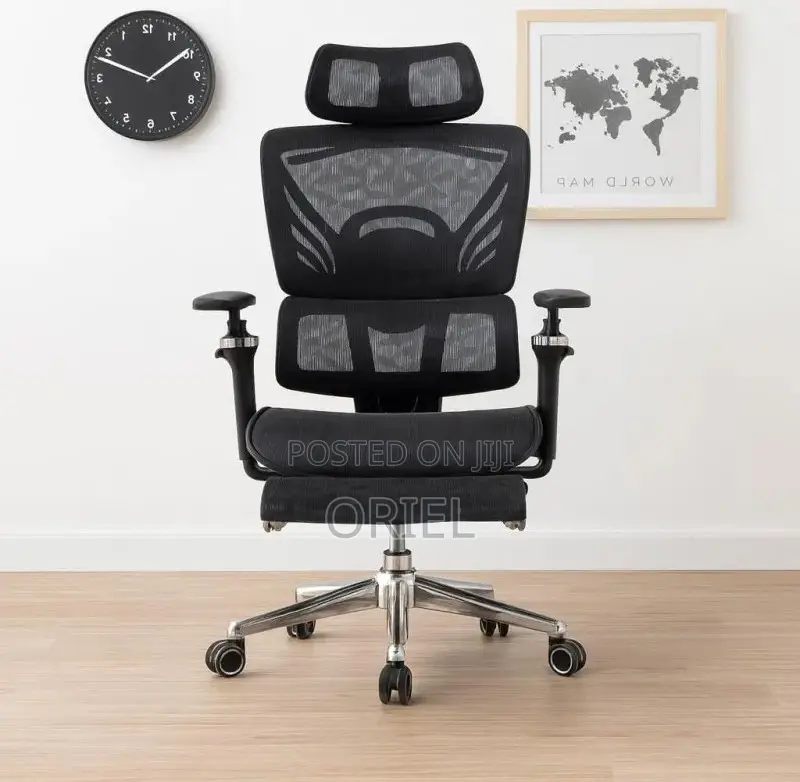 Office Chair : Executive Orthopedic Office Chair With Footrest