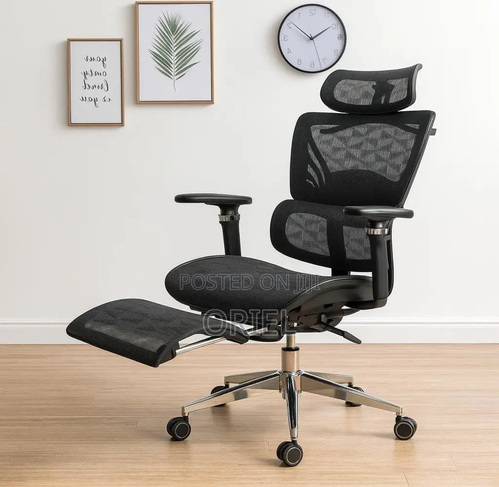 Office Chair : Executive Orthopedic Office Chair With Footrest