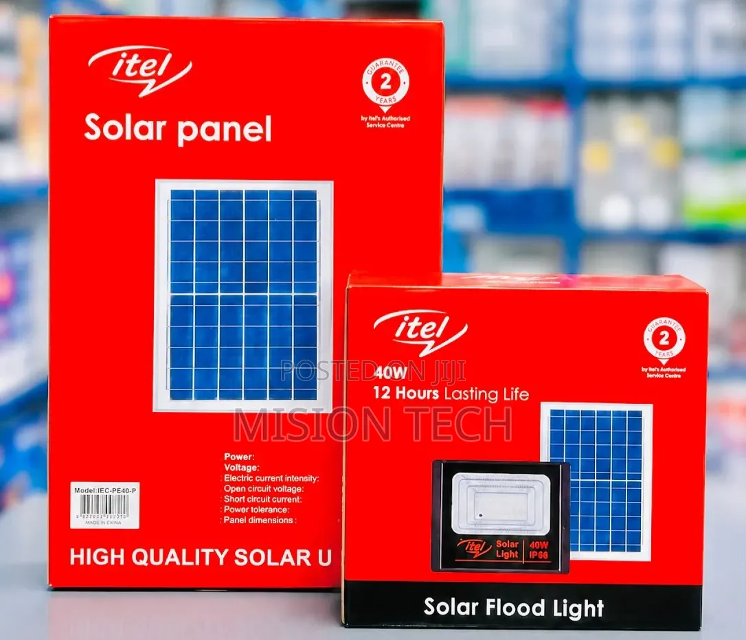 Itel 40w Solar Floodlights * 