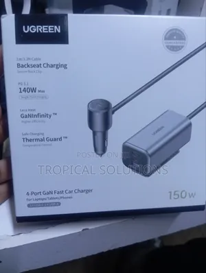 Ugreen 150w 4 Port Gan Fast Car Charger Ec706 150w