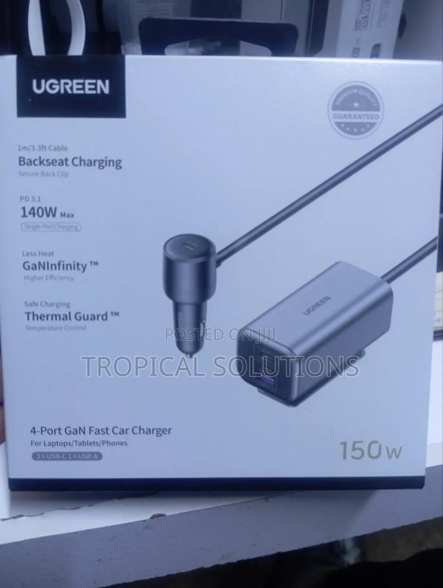 150w Ugreen 4 - Port Gan Fast Car Charger Ec706