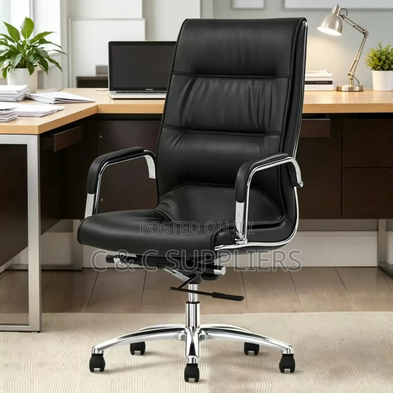 Swivel Leather Chair