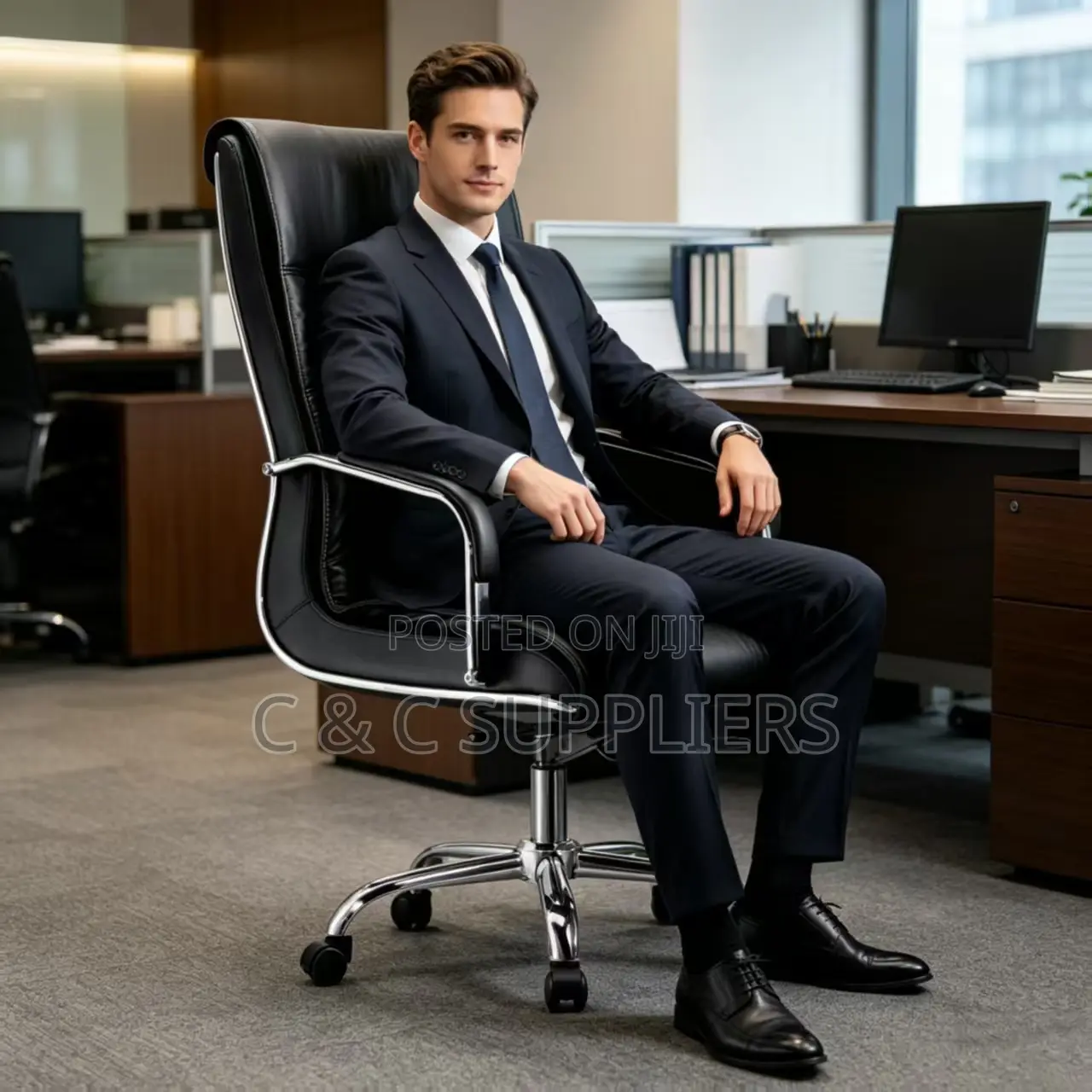 Swivel Leather Chair