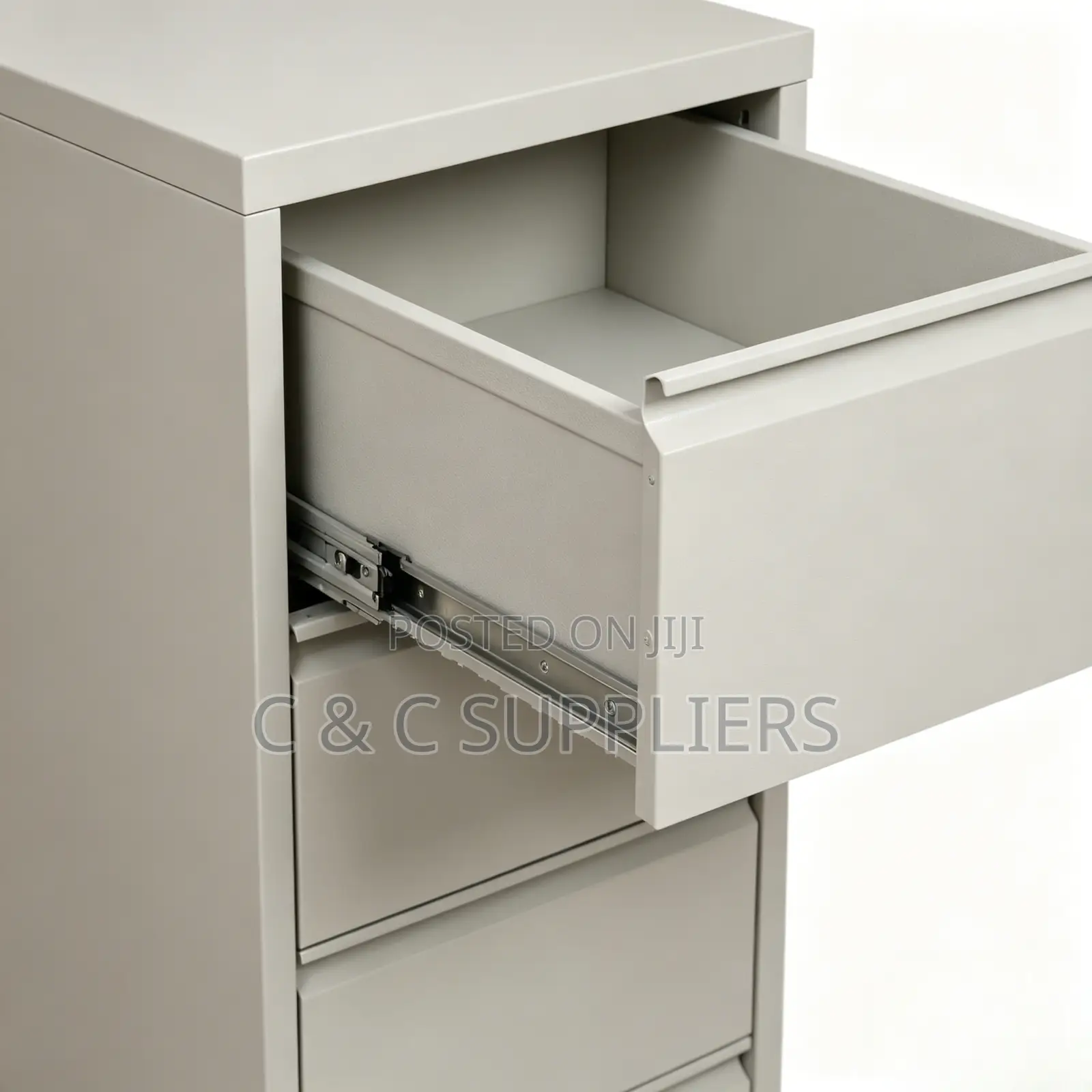 4-Drawer's Steel Cabinet With Bar