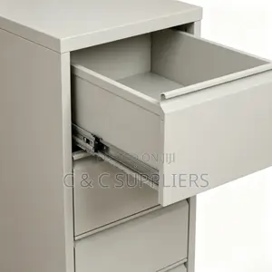 4-Drawer's Steel Cabinet With Bar