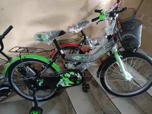 Size 20 Kids Bicycle With Front Basket – Green