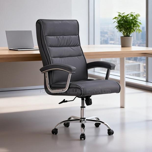 Swivel Base Leather Office Director Chair