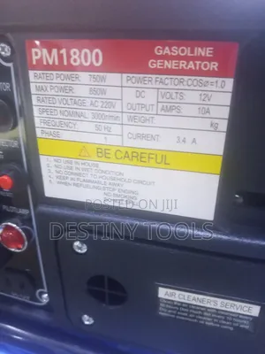 Premier Gasoline Generator 850watts