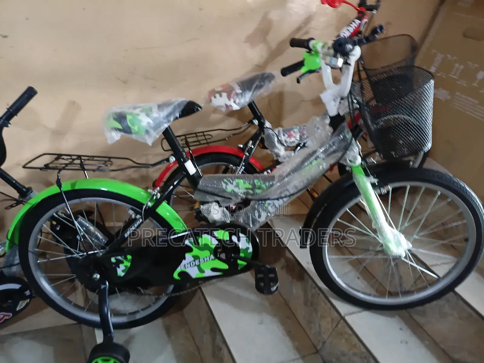 20 Inch Children's Bike With Basket Carrier