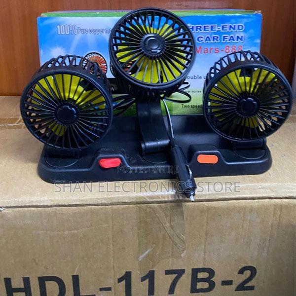 360° Adjustable Usb/12v/24v 3 Head Air Fan Automotive Electric Fa
