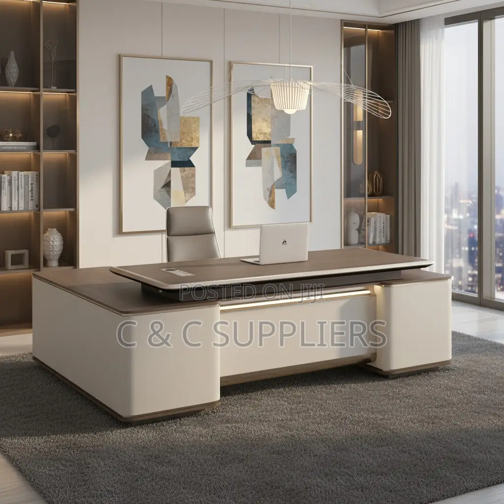 Office Imported L-Shaped Table-240cm