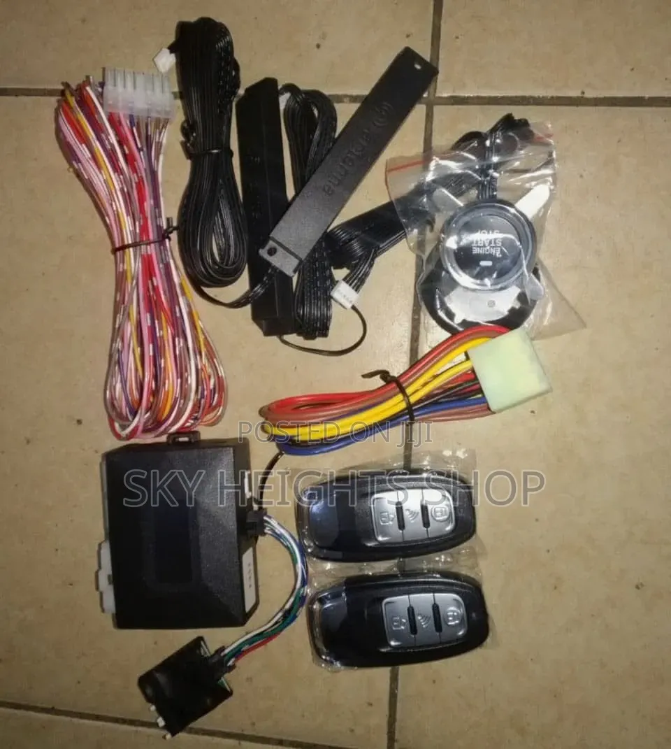 Push to Start Intelligent High Quality Car Alarm System With an App