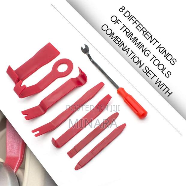 8 Pcs, Car Trim Removal Kit, Automotive Panel, Audio, Dashboard Tools - thumbnail 2