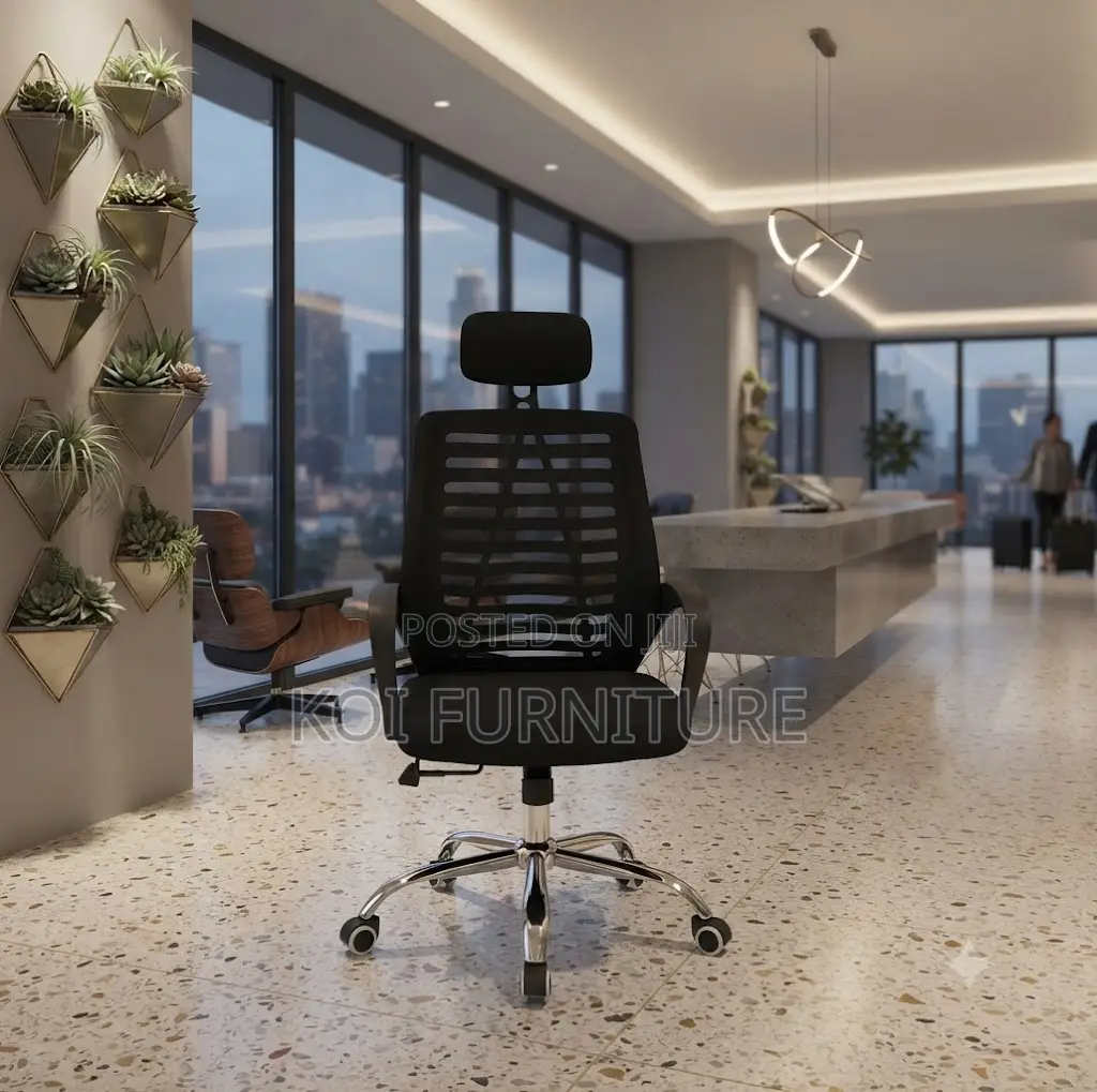 Office Chairs; Headrest Ergonomic Adjustable Office Mesh Seat