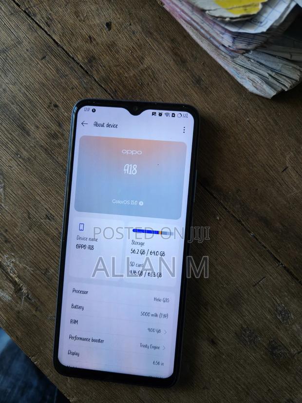 Oppo A18 64 GB Blue - thumbnail 3