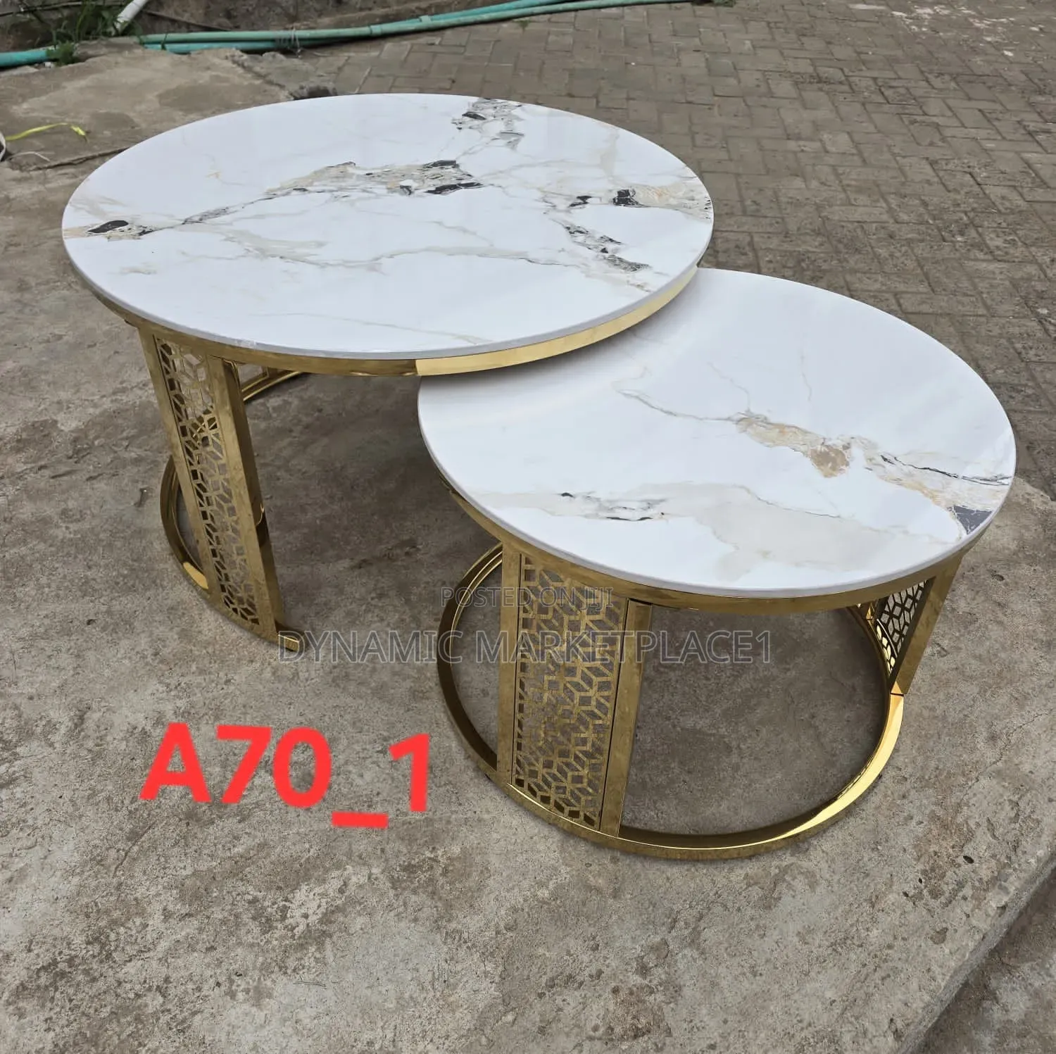 Top Marble Pair,Top Marble Nesting Tables