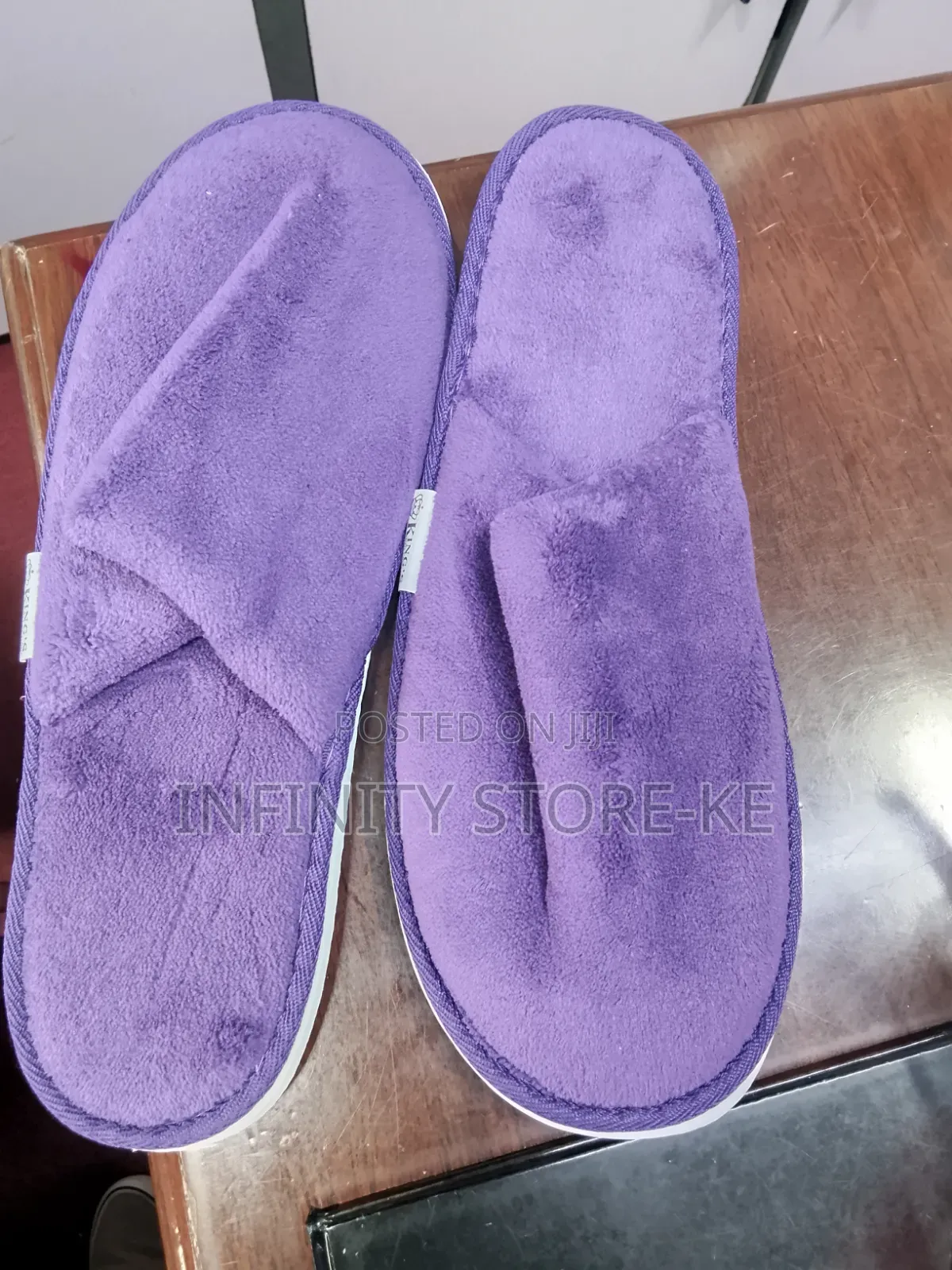 Soft Purple Indoor Slippers for Adults