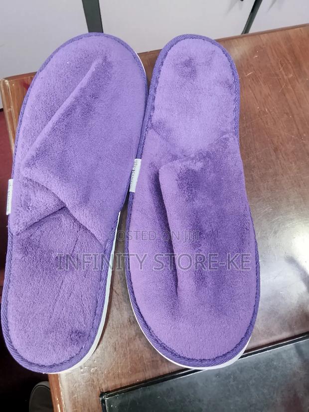 Soft Purple Indoor Slippers for Adults