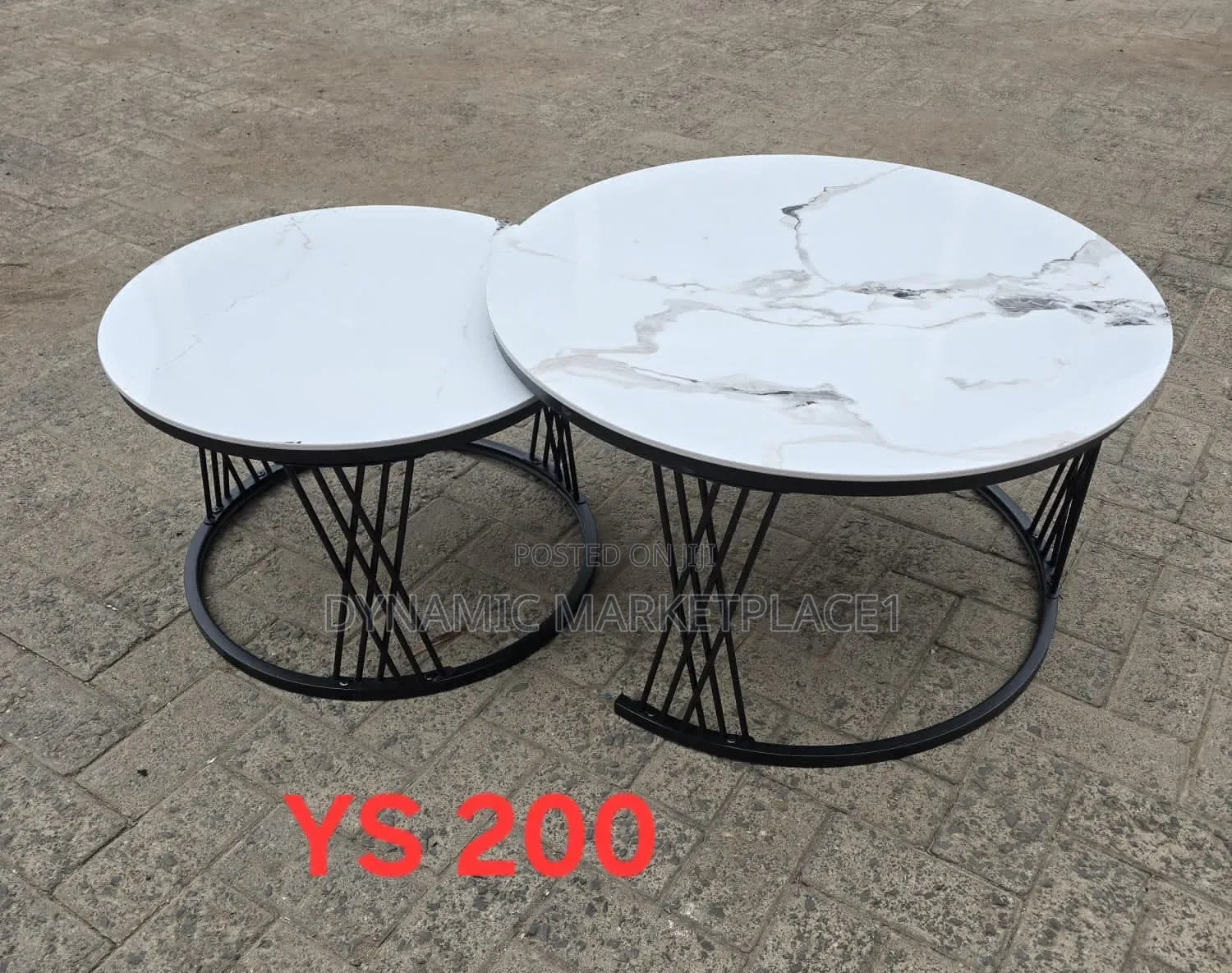 Big Marble Nesting Coffee Tables