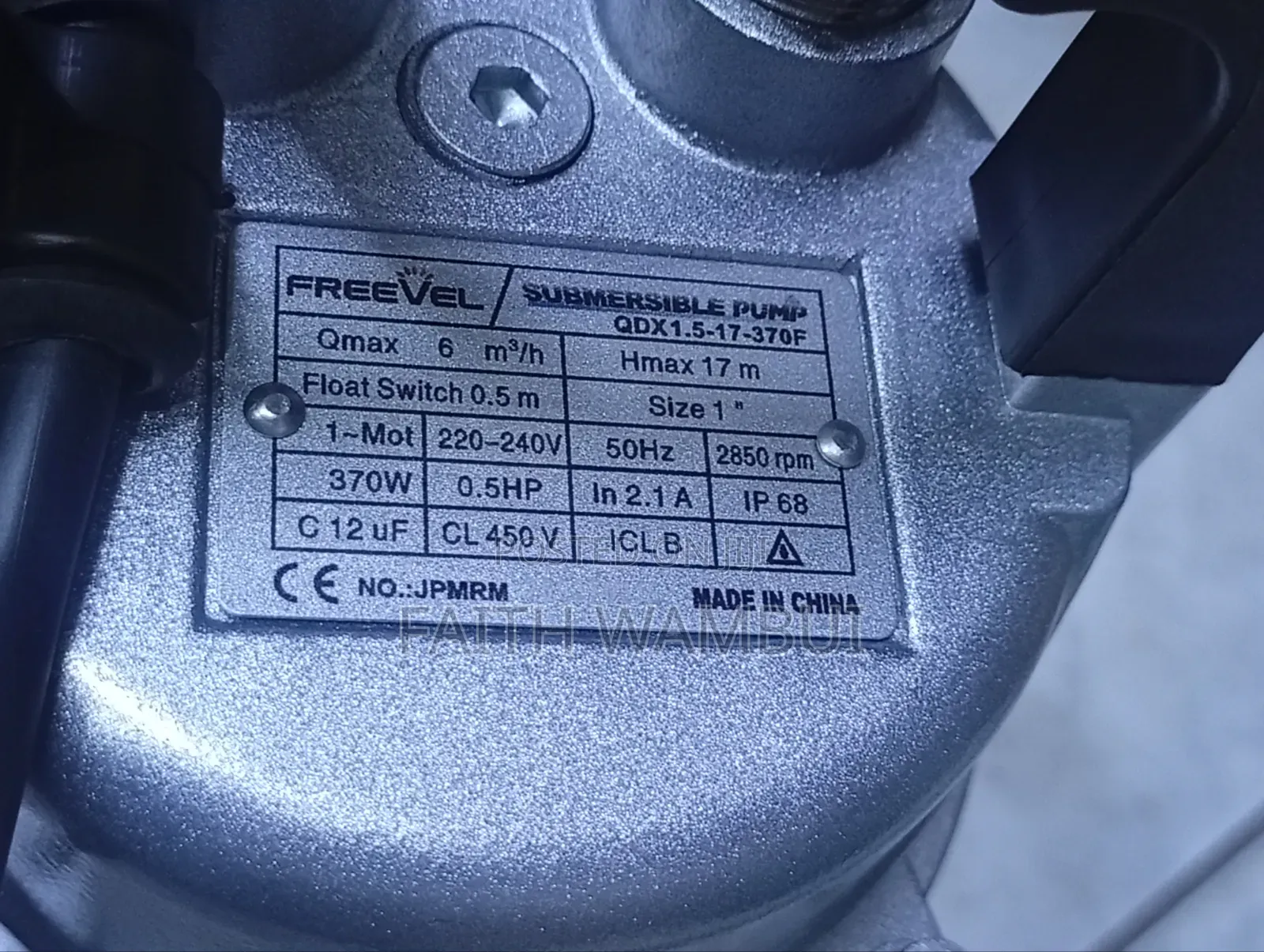 0.5hp Submersibles Freevel Water Pump
