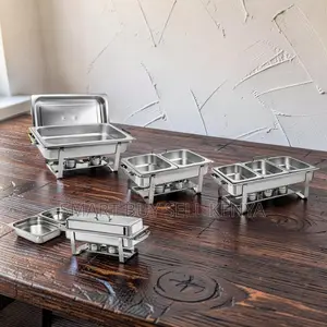 Safe to Use Stainless Steel Compartment Chafing Dish Food Warmer