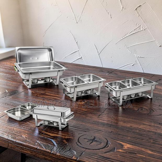 Safe to Use Stainless Steel Compartment Chafing Dish Food Warmer